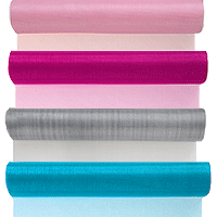 Le chemin de table 5 m en Organza brillant UNI