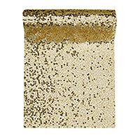 Chemin de Table Sequins Doré 19cm