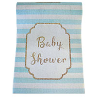 Chemin de Table Baby Shower Ciel