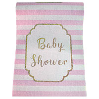 Chemin de Table Baby Shower Rose