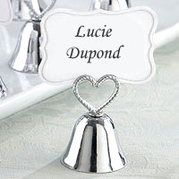 Lot de 24 Cloches Marque Place Metal avec Etiquettes