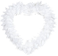 Coeur Géant Plume Décoration Voiture Mariage