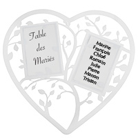 Marque Table Mariage Coeur Stylisé Géant