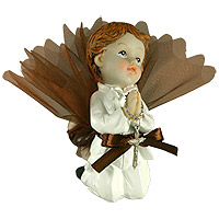 Figurines Communion Luxe Chapelet Dragées Communion