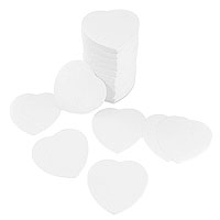 Confetti Blanc Coeur Papier Mariage