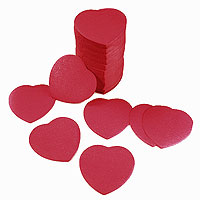 Confettis Coeurs Tube 75g Bordeaux