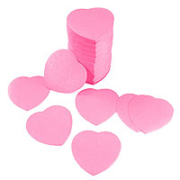 Confettis Coeurs Papier Rose Mariage