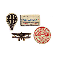 Confettis Bon Voyage en Bois x20