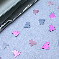 Les Confettis déco de table Nounours Irisés