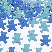 Confettis Nounours Bleu et Ciel