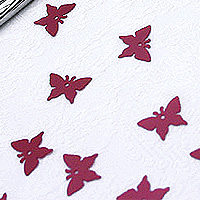 Confettis de Table Papillons Bordeaux