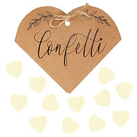 Cornet Coeur Kraft Confettis