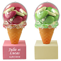 Cornets à Glace Pvc Contenant Dragées