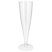 Flutes à Champagne Plastique Transparent Mariage