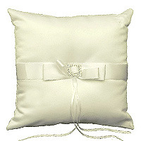 Coussin Porte Alliances Strass Ivoire Pas Cher