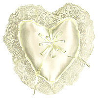 Coussin Coeur Porte Alliances pas cher