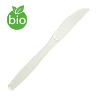 Couteaux en Fibre de Canne à Sucre Biodégradables x25