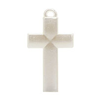 Croix en Nacre Blanc Decoration