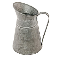 Cruche à Lait en Zinc 19cm Déco