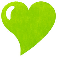 Dessous Assiette Coeur Vert Anis Jetable