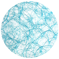 Dessous Assiette Ronds Sizoweb Bleu Turquoise