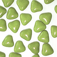 Dragées Petits Coeurs Vert Sauge au Chocolat <b>500g</b>