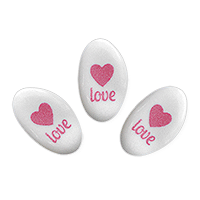 Dragées Love Coeur Rouge