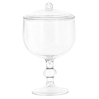 Mini Coupe Drageoir Pvc Transparent Contenant