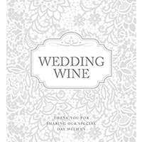 Etiquette Autocollante Bouteille de Vin Wedding x1