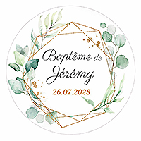 Etiquettes Personnalisées Cadre Botanique x12