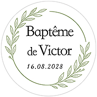 12 Etiquettes Rondes Autocollantes Transparentes Blé