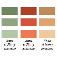 Etiquettes Personnalisées Gouache Pantone