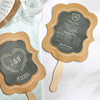 Eventails Menu Programme Mariage Personnalisables Kraft