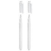 2 Feutres Stylo Blanc Ecriture Effacable Spécial Ardoise