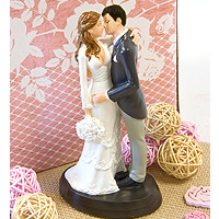 Figurine Couple de Mariés Bisou Tendre
