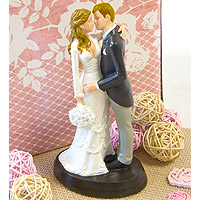 Figurine Couple de Mariés Bisou Tendre