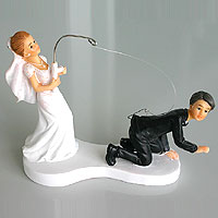 Figurine Mariage Humoristique Canne a Pêche