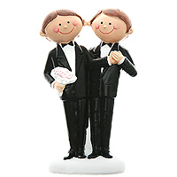 Figurine des Mariés Hommes Style Bd