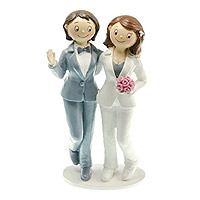 Figurine Couple Mariées Filles Bd
