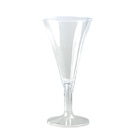 Lot 12 Flûtes Cocktail Sorbet PVC Translucide