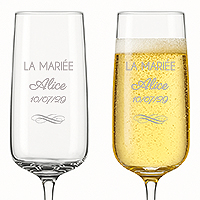 La Flute Gravée Design La Mariée