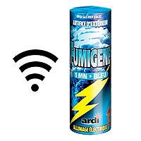 Fumigène Électrique à Distance Bleu 1 Min
