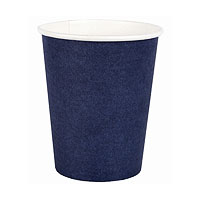 Gobelets Carton Bleu Marine x10