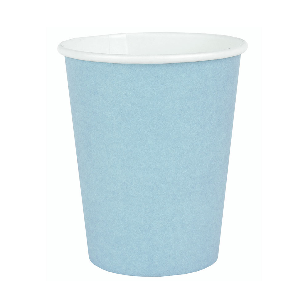 Gobelets Carton Bleu Ciel x10