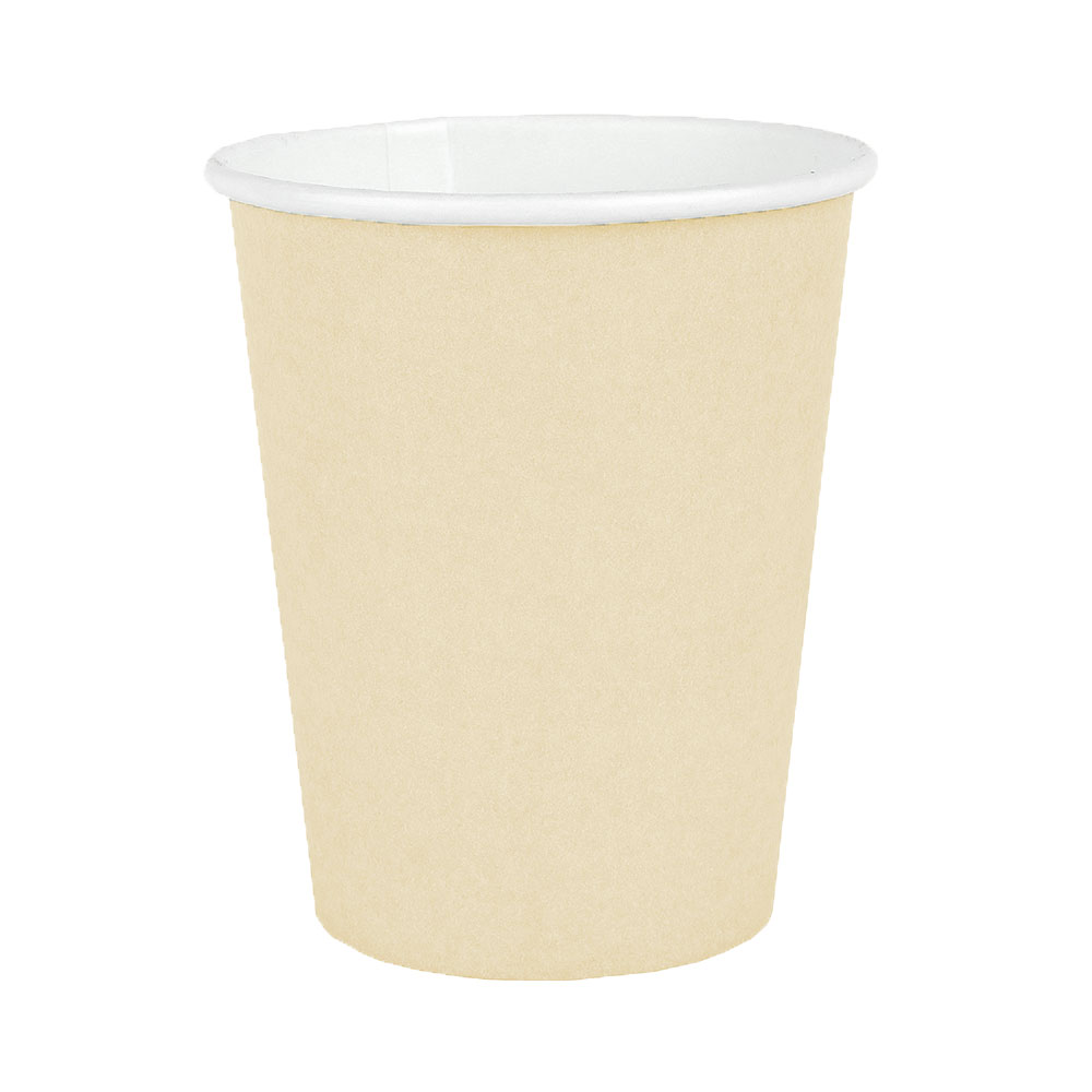 Gobelets Carton Ivoire Beige x10