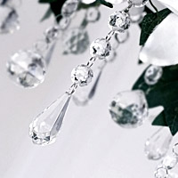 Le Lot de 5 Pendentifs Goutte Cristal