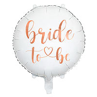 Grand Ballon Mylar Bride To Be Rose Gold 35cm