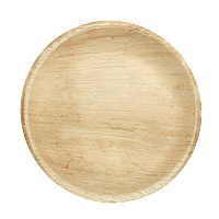 Grande Assiette Ronde Bois de Palmier 23cm x6