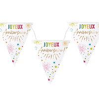 Banderole Joyeux Anniversaire Multi Couleur Festicolor