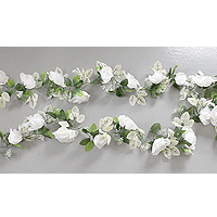 Guirlande Rose Blanches Décoration Mariage